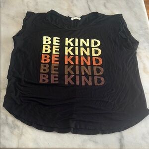 Black and Gold Relaxed Muscle Tee Sleeveless